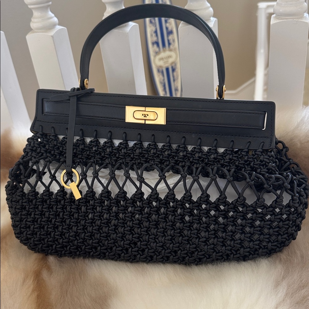 Tory Burch Lee Radziwill Knotted Leather Bag - Picture 5 of 15